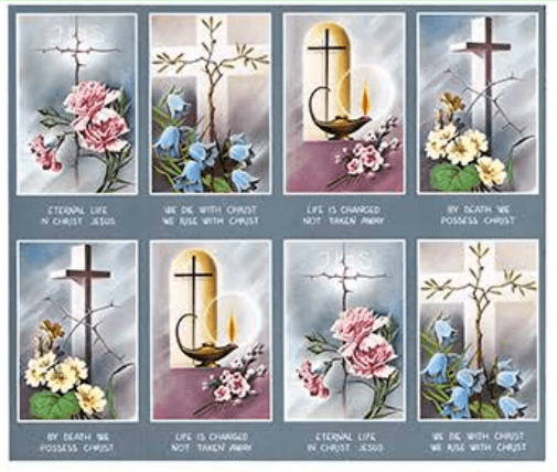 Delicate Pieta Prayer Cards